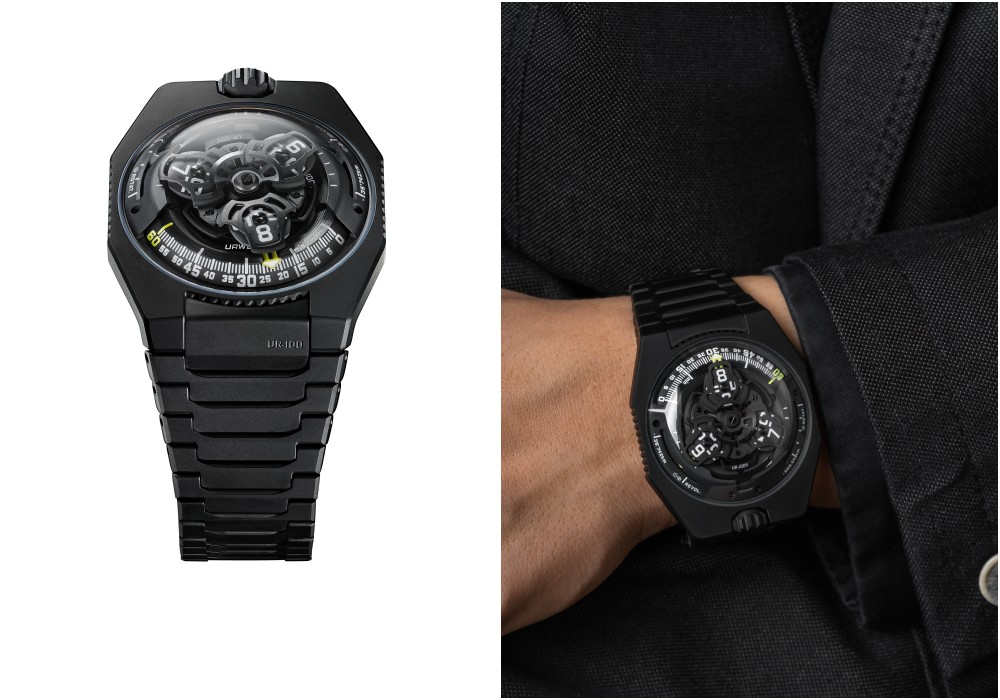 urwerk 100v full black titanium jacket 2 - 黑钛铠甲，浑身是劲：URWERK-100V Full Black Titanium Jacket 腕表