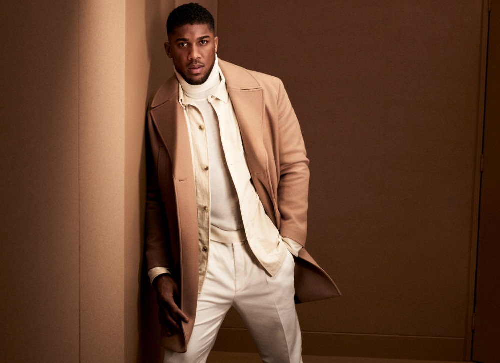 BOSS fw2022 campaign Anthony Joshua coat - Khaby Lame 和一众顶级名人的[Be Your Own BOSS]精神