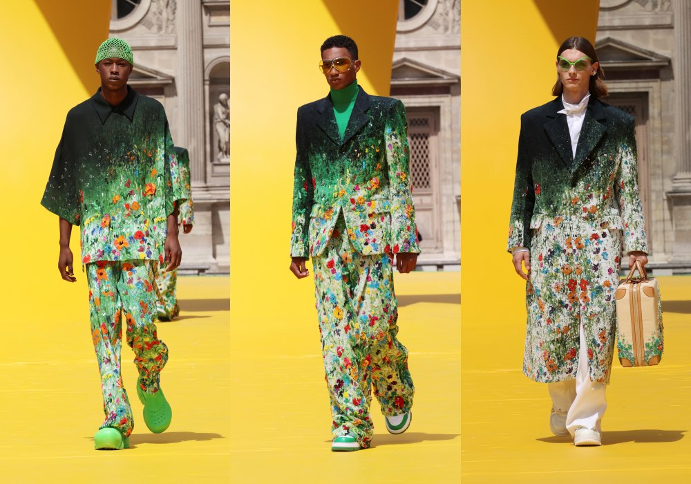 Louis Vuitton Spring Summer 2023 Men Show 3d flower - 献给长不大的男孩；Louis Vuitton 春夏’23男装承载无限想象力