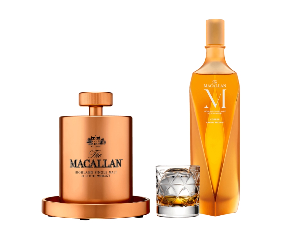 Macallan M Copper Bottle Macallan Whisky Glass Ice Ball - M Collection 系列威士忌，带你进入 The Macallan 的世界