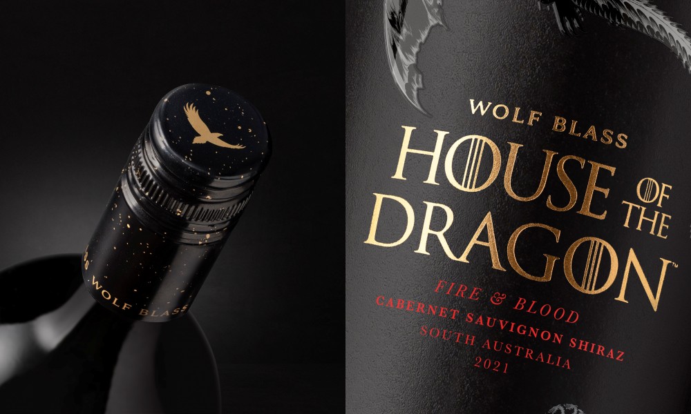 Wolf Blass House Of The Dragon bottle - Wolf Blass X House of the Dragon 联名限量葡萄酒