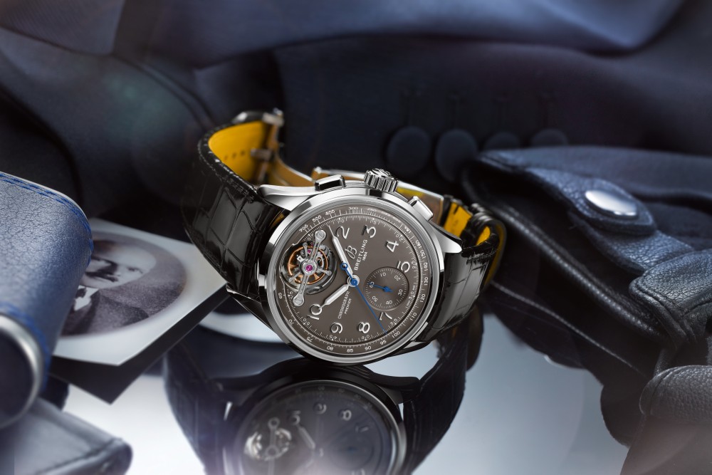 premier b21 chronograph 42 tourbillon gaston breitling - Breitling 三款高端陀飞轮表 致敬品牌创始人