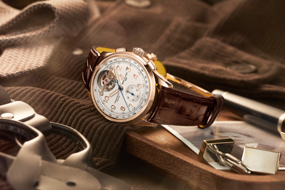 premier b21 chronograph 42 tourbillon leon breitling - Breitling 三款高端陀飞轮表 致敬品牌创始人