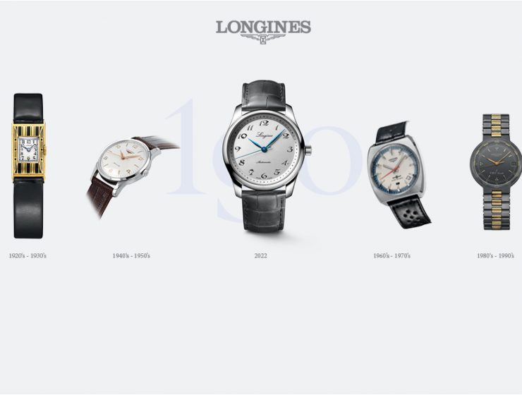 KINGSSLEEVE Longines watchs timeline since 1832 190th anniversary limited edition 740x560 - 年代变迁，心意不变；Longines 190年来各款腕表送礼代表