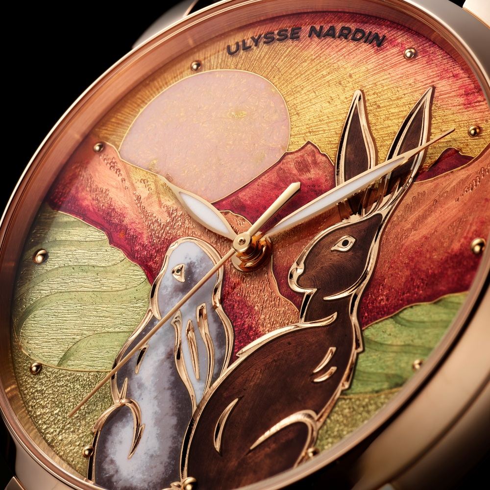 Ulysse Nardin Classico Rabbit close up - 2023农历兔年特别版腕表