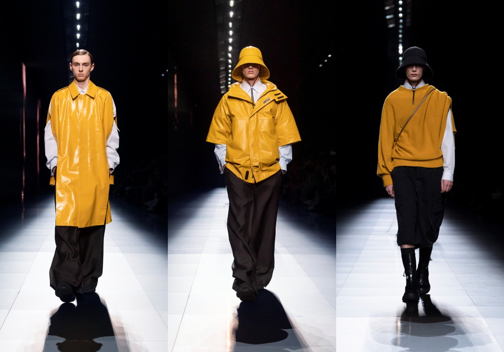 Dior Men winter 2023 yellow coat - DIOR 2023 冬季男装系列 时尚的循环流转