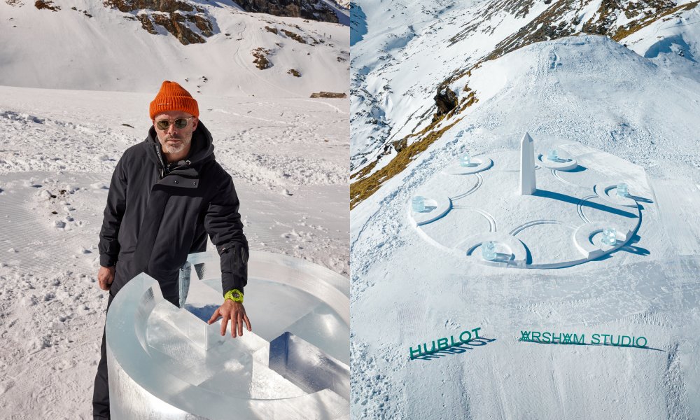 Hublot ambassador Daniel Arsham 2023 - HUBLOT 新晋品牌大使 Daniel Arsham 打造雪中日晷！