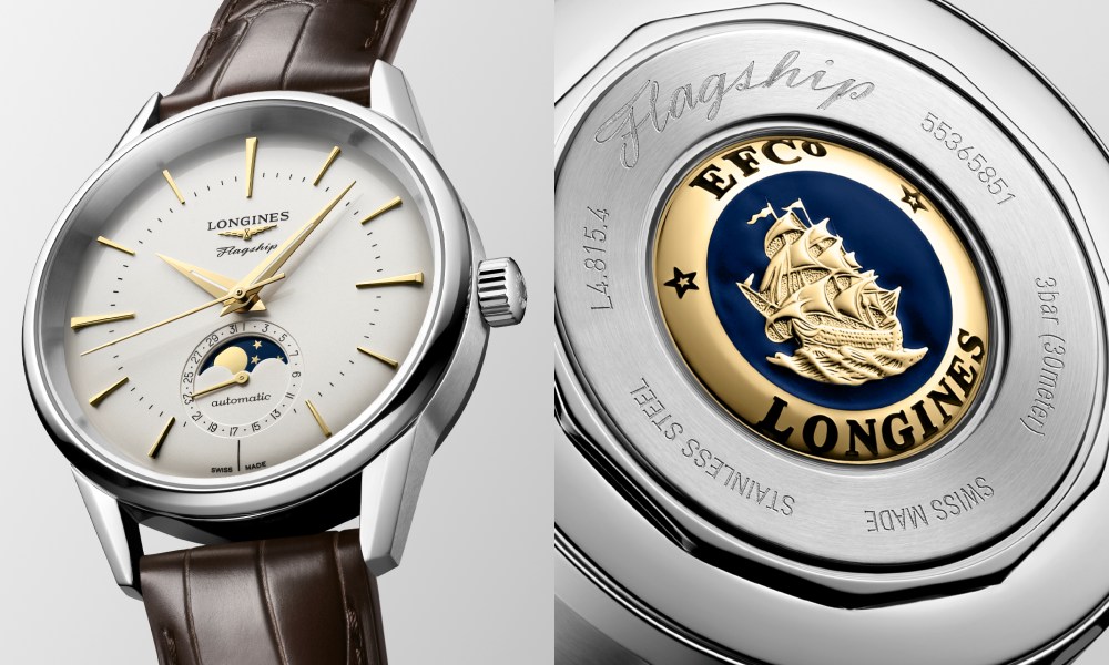 Longines FLAGSHIP HERITAGE Models with Moon phase opening - 月光下的经典流转｜Longines Flagship Heritage 月相表闪耀登场！